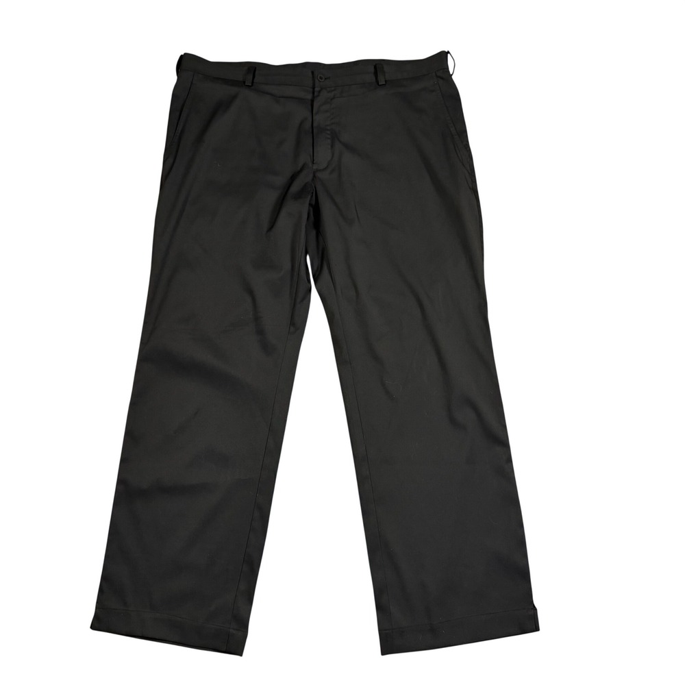 Nike Golf Dri-FIT Mens Black Flat Front Performance Pants 472532-010 40x30